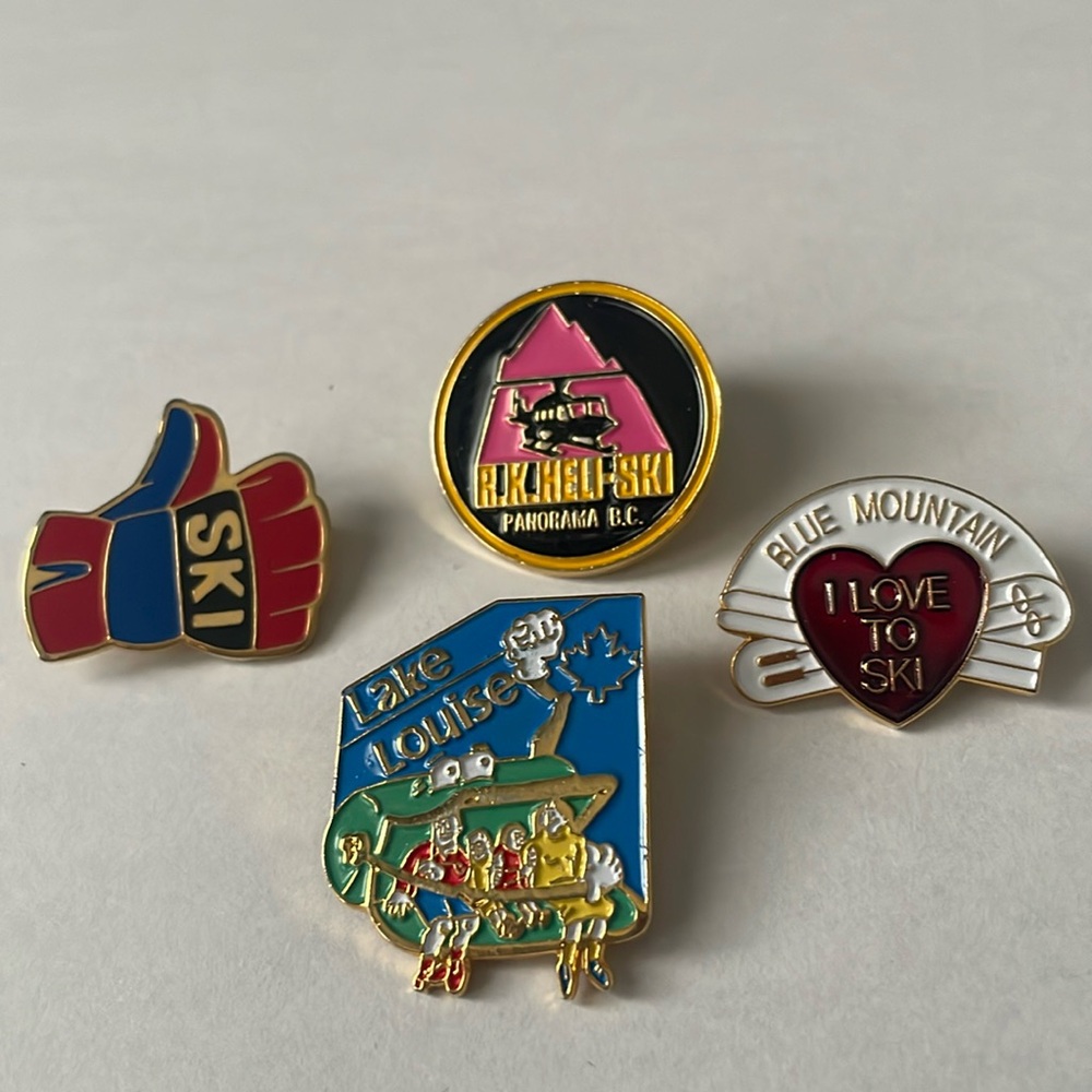 ❤️SKI Pin Lot of 4